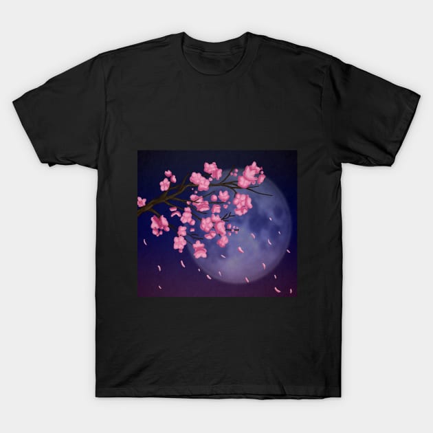 Falling Cherry Blossoms T-Shirt by WiseWitch